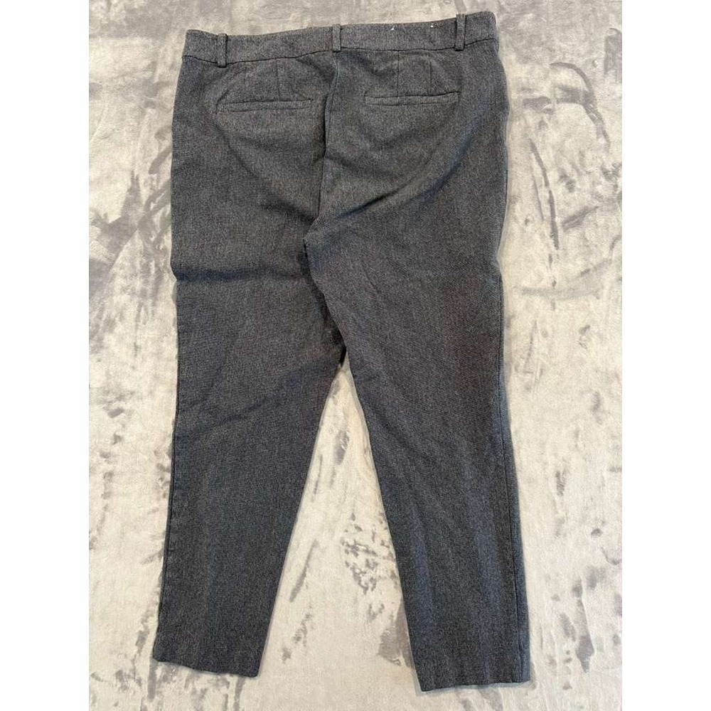 LOFT Curvy Skinny Womens Size 12 Charcoal Gray Heathered Stretch Ankle Pants - Picture 3 of 11